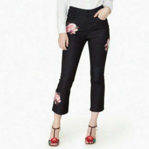 Kate Spade Broome Street Rose Kick Flare Jeans 25